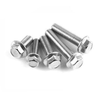 M5 M6 M8 M10 Stainless Steel DIN 6921 Hex Serrated Flange Bolt Hexagon Bolts