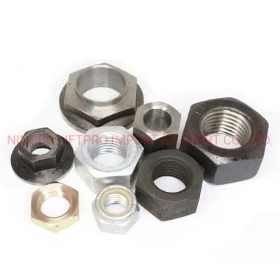 China Manufacture Heavy Hex Head Coupling Nuts DIN 934 M3 M6 M10 M12 M25 M32 M60 M64 Hot DIP Galvanized Stainless Steel Hex Nut