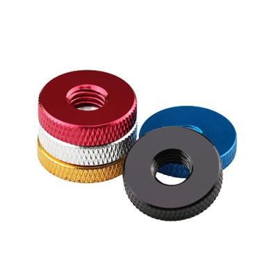 Hot Sale Aluminum Alloy Flat Knurled Nut M6 Thumb Nuts Lock Adjusting Nuts