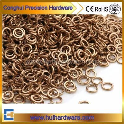 Copper/Brass Split Spring Washer DIN 127