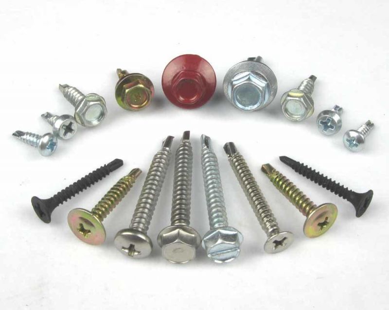 Metal Steel Roofing Screw Washers Hex Head Self Drilling Tapping Screw for Sandwich Panels