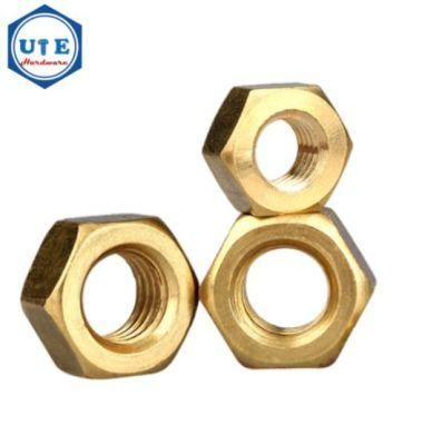 Factory Price DIN934 M4 -M24 Brass Hex Nuts