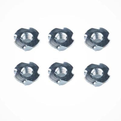 DIN1624 Tee Nuts with Pronge M6 M8 Stainless Steel Porca Carbon Steel 4 Claw Furniture T Slot Nuts Tee Tuerca