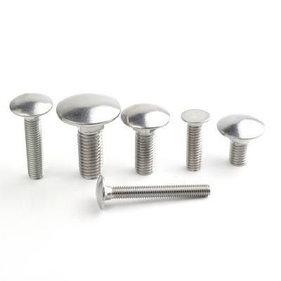Round Head Stainless Steel Carriage Bolts Coach Fastener Square Neck Standard DIN 603 M8