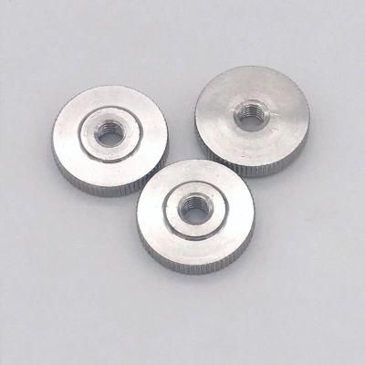 M3 M4 M5 M6 M8 Stainless Steel Aluminum DIN467 Adjusting Flat Round Knurled Lock Thumb Nut