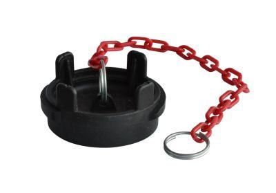 Black Plastic Cap with Chain Guillemin Fitting