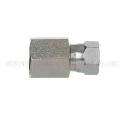 Ss-6506 Nptf Female Pipe Fitting Degree Jic Female Swivel Nut Adapter Stainless Steel Coupling