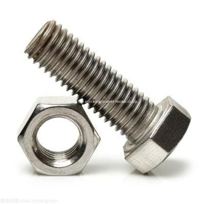 Stainless Steel and Carbon Steel DIN933 DIN931 Stud Bolt Nut and Bolt with High Quality and Factory Price Made in China
