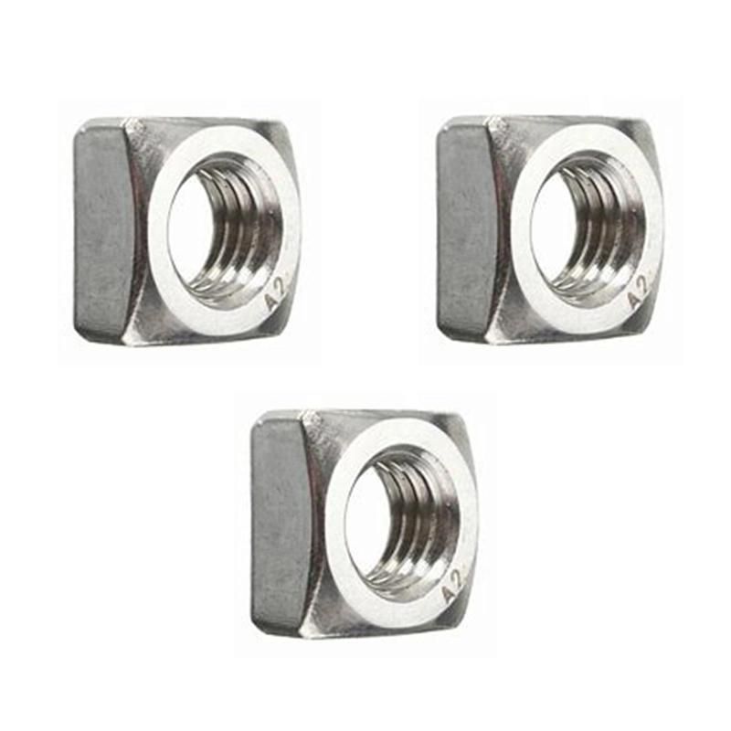 DIN 557 High Quality Stainless Steel Thin Square Nut M6