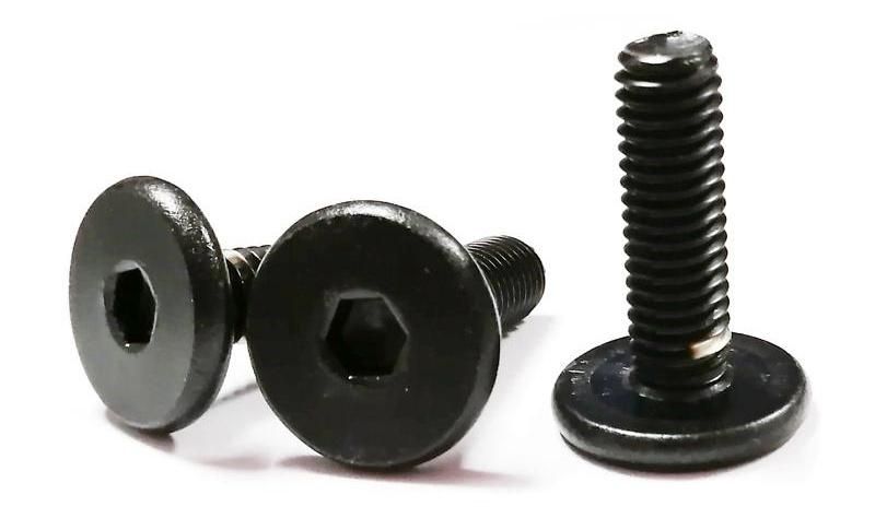 Black Ultra Flat Wafer Head Allen Carbon Steel Socket Screw