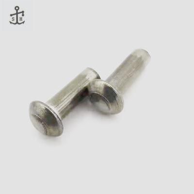 Stainless Steel A2 Motorcycle Parts Fasteners DIN660 M5 Round Head Solid Rivet Made in China