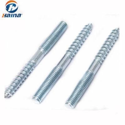 DIN938 High Strength Color Zinc Plated Stud Screw Hanger Screw with Wood Thread