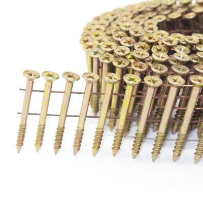 Zinc Pneumatic Philip Head Wire Collated Screw for Furnituring, Industries