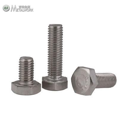 High Quality Satinless Steel SS304 SS316 Hex Bolt