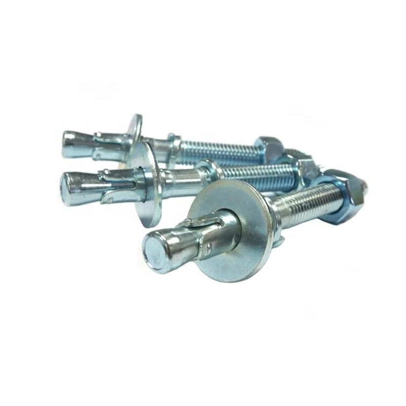 White Blue Zp Carbon Steel with Mark Lined Wedge Anchor/Through Bolt/Drop-in Wedge Anchor