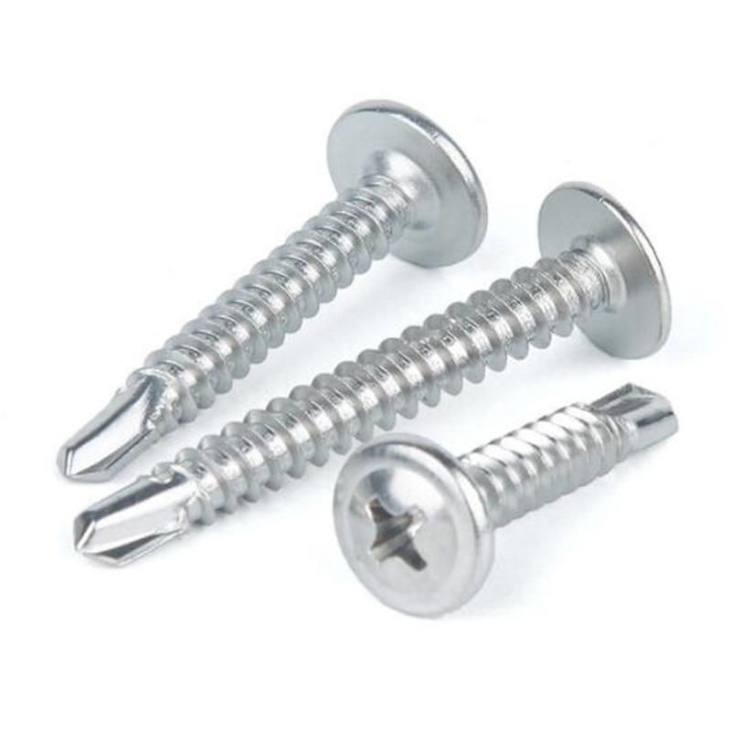 Phillip Drive Wafer Head Zinc Plated Drilling Point Self Drilling Screw