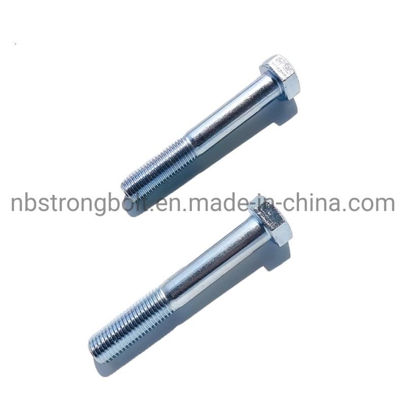 DIN931-8.8 Screw Hex Bolt with Zinc Plated
