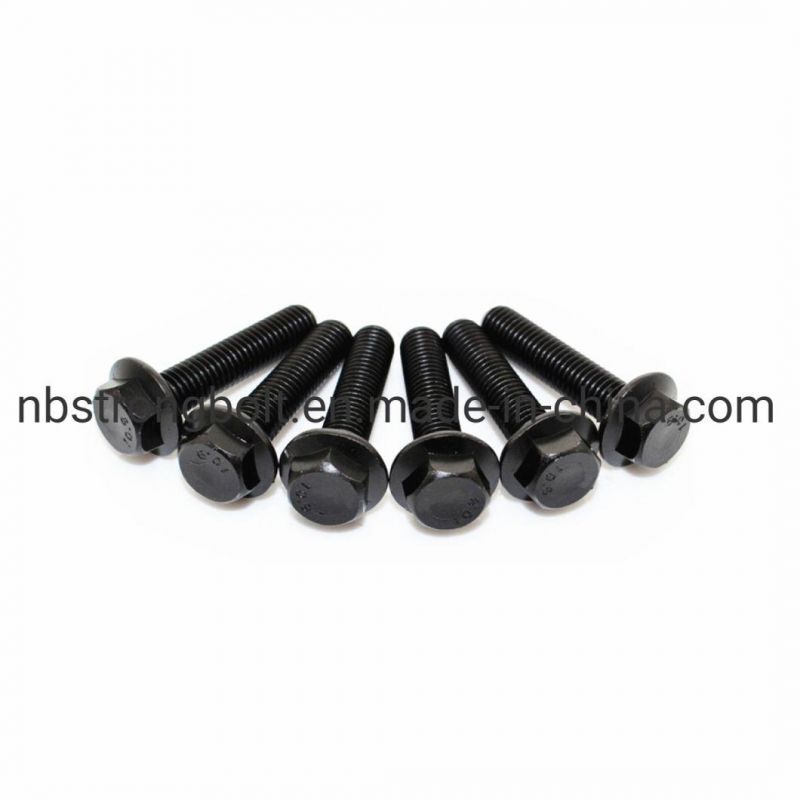 DIN6921 Screw Cl. 8.8 Black Oxid Hex Flange Bolt