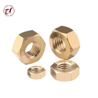 Gr4 Yellow Zinc Plated Hex Nut DIN555 Goshen Hex Nut Galvanized Hex Nut