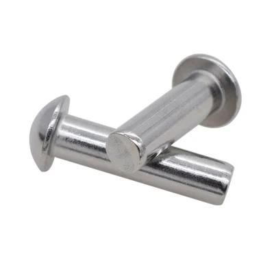 GB867 Aluminium Brass Copper Name Plates Solid Rivet Threaded Mushroom Round Semi-Round Head Solid Rivet Machine
