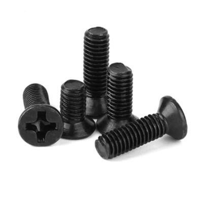 DIN965 Carbon Steel Black Oxide Grade8.8 Phillips Flat Head Screw (DIN965)