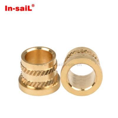 China Fastener Supplier Brass Knurled Insert Nut for Plastic Case