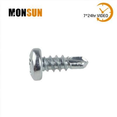 DIN 7504 Zinc-Plated Flat Head Self-Drilling Point Sheet Metal Screws