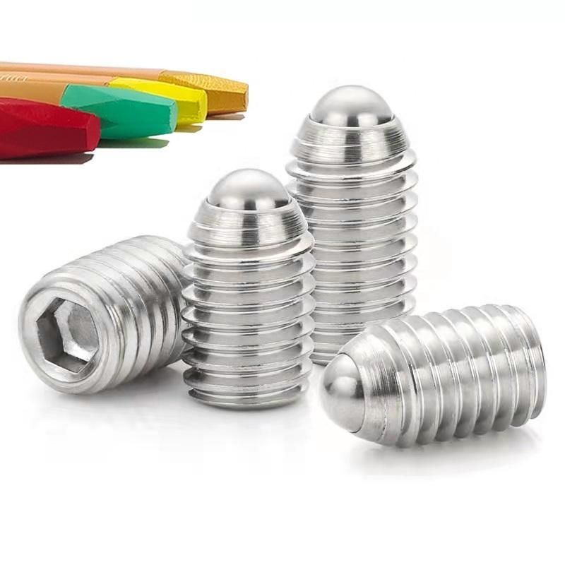SS304 Stainless Steel Ball Bead Positioning Ball Bead Set Screw Spring Ball Plunger