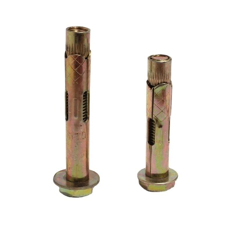 4.8/ 8.8/ 10.9/ 12.9 Grade Special OEM Metal Sleeve Anchor Carbon Steel Galvanized Hex Flange Nut Sleeve Anchor