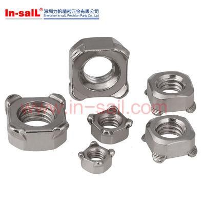 DIN928 DIN929 Hexagon Weld Nuts Square Caged Nuts Spot-Weld Nuts