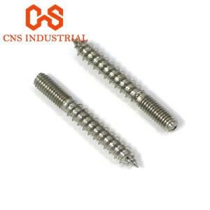 SUS304 Carbon Steel /Stainless Steel Double Threaded Wood Screws Hanger Bolts