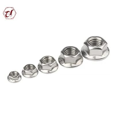 304 Stainless Steel M5 Hex Flang Ring Lock Nut