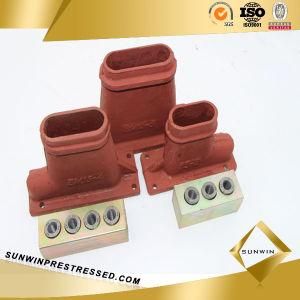 Three Hole Flat Anchor for Steel Strand