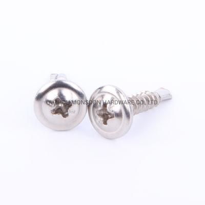 Stainless Steel Round Cap Cross Recessed Head Self Drilling Screws