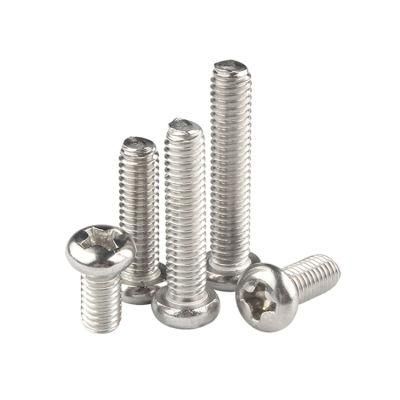 All Size DIN7985 304 316 Stainless Steel Cross Recessed Machine Screw Screws